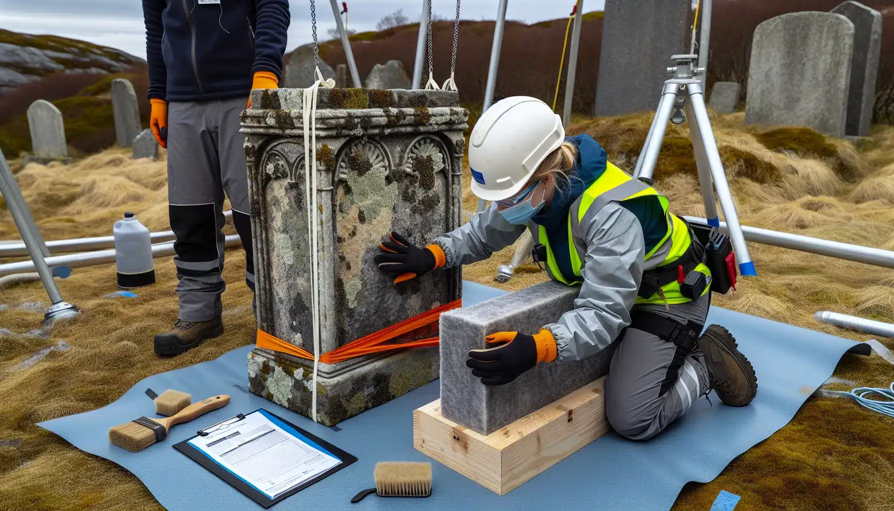 Hvordan restaurere gamle gravminner &ndash; illustrasjon 1