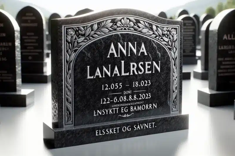 Hvordan velge tekst og skrifttype til gravsteiner