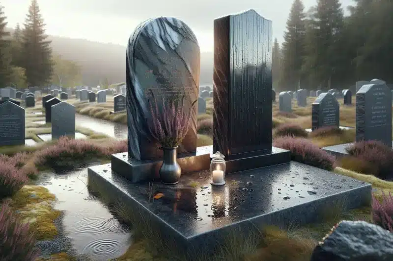 Skifer og granitt: hva er best for gravsteiner?