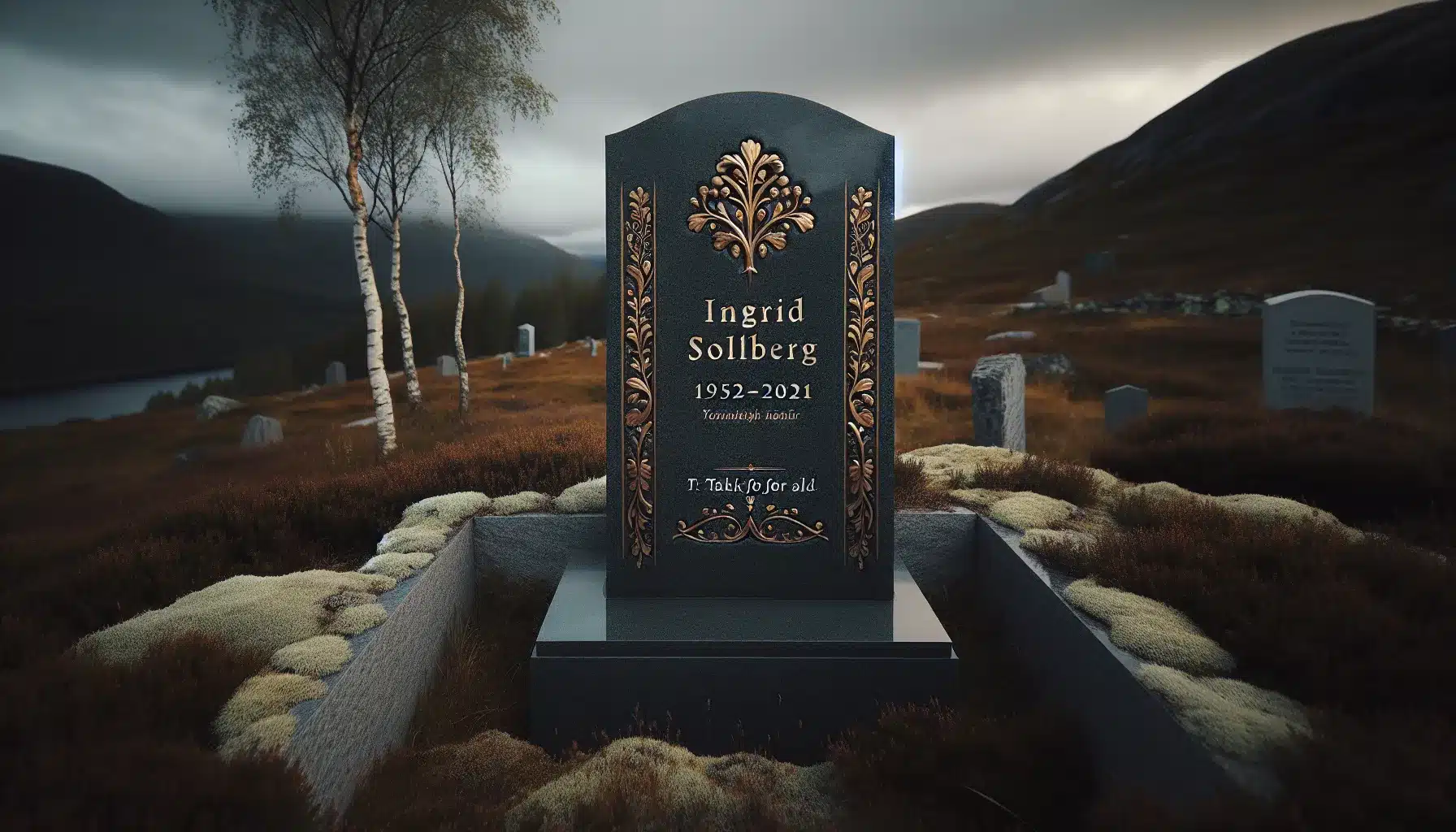 Hvordan velge tekst og skrifttype til gravsteiner &ndash; illustrasjon 2